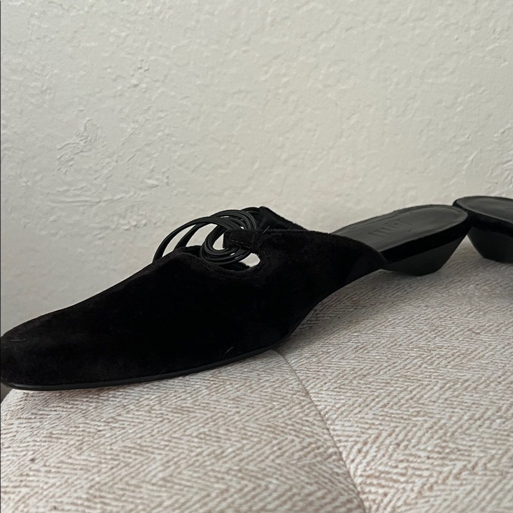 J. Jill Women's Mules in Velvet Black with details in Size 6.5M - Picture 10 of 12